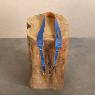 HFS16 | Neckstrap - Cobalt blue/Brass incl. gravering