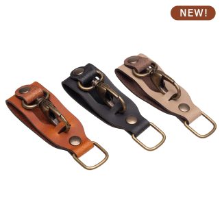 Leather belt clip