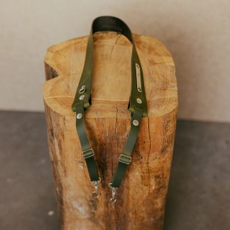 HFS52 | Neckstrap - Army Green/Old Silver incl. gravering