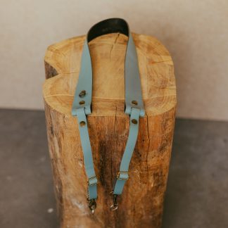 HFS62 | Neckstrap - Steel blue/Brass