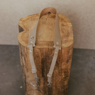 HFS63 | Neckstrap - Taupe/Old silver