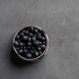 Leren fotoachtergrond M | Pebble blue